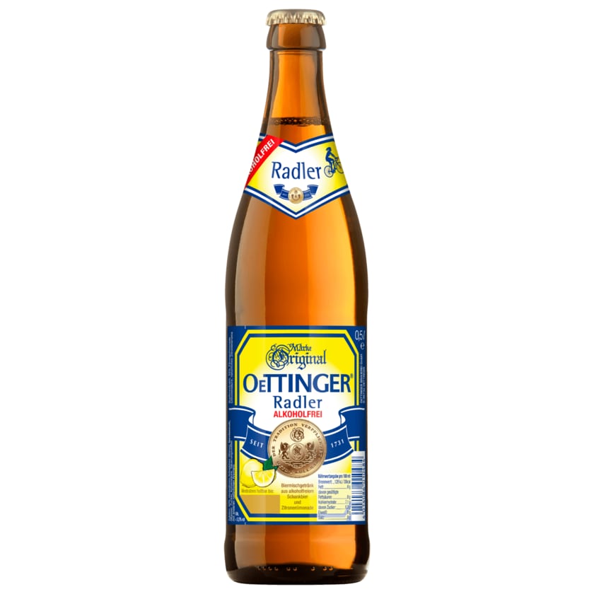 Oettinger Radler alkoholfrei 0,5l